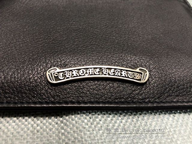 chrome hearts包 克羅心零錢包 進口小牛皮 S925純銀 克羅心短錢包  gjc1953